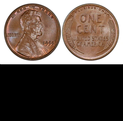 1955 PCGS MS65 Doubled Die Obverse KEY 1c DDO Lincoln Cent - Image 1 of 4