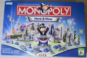 Monopoly Board Game Here & Now Edition by Parker Brothers 2006 Complete ✅ - Picture 1 of 8