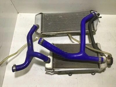 Kawasaki KX450F KX 450 F 450F 2007 07 OEM izquierda y derecha radiador aletas persianas Foto 1 de 4