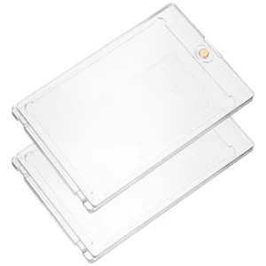 2 Pcs Playset Football Card Case for Trading Cards Magnetic Holder - Picture 1 of 12