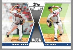 2011 Topps Diamond Duos #HM Tommy Hanson/Mike Minor (Braves)