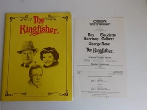 The Kingfisher Program 1978 - Rex Harrison y Claudette + folleto de teatro Curran - Imagen 1 de 5