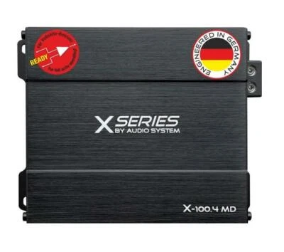 AUDIO SYSTEM X-100.4 MD 4 Kanal MICRO Mini Hochleistungs Verstärker 600 Watt - Bild 1 von 4
