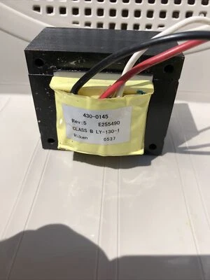 Transformador 430-0145 Clase B LY-130-1, E255490, Riken, tirado, funcionando Foto 1 de 3