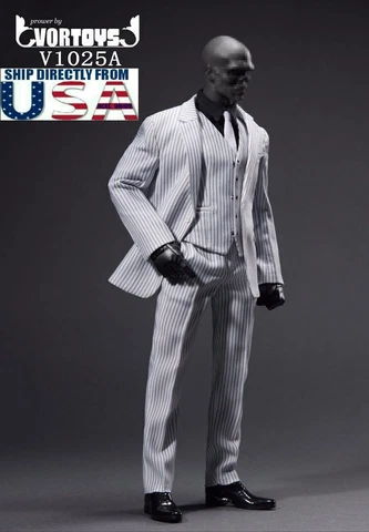 1/6 Men Business Suit Set For 12" Hot Toys Coomodel Narrow Shoulder Male Figure Cover