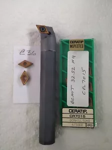 1 NEUE 3/4 ZOLL HARTMETALL-BOHRSTANGE. E12-SDUCR-3 MIT CERATIP DCMT 32,52 EINSÄTZE -C36- - Bild 1 von 7