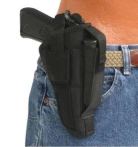 Fondina laterale in nylon per cintura e clip per Springfield XDM con 5,2" - Foto 1 di 2