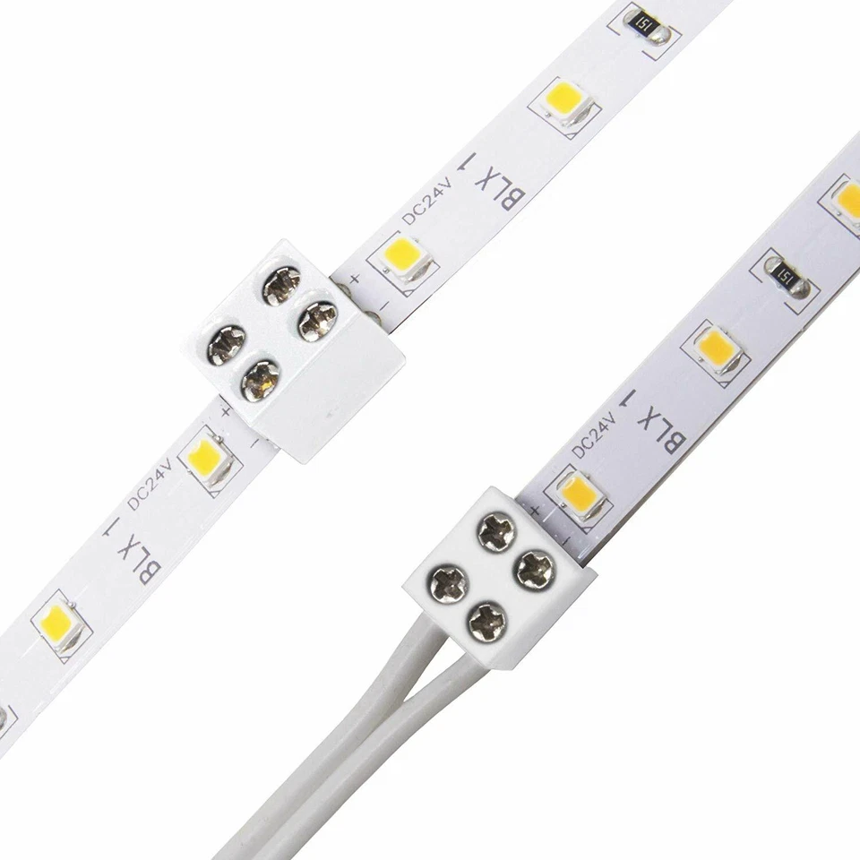 DIODE LED 12-24V TAPE LIGHT TERMINAL BLOCK CONNECTOR 8MM TAPE 2 WIRE(PACK OF 25) - Image 1 of 1