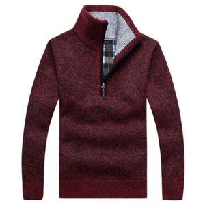 Giacca uomo pile manica lunga risvolto colletto invernale cappotto spesso nuovo cotone - Foto 1 di 28
