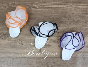 Pack of 3 Girl Ruffle Socks, Nylon, Perfect for Special Occasion, Girl Socks - Picture 1 of 5