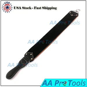 NEW STYLE PROFESSIONAL QUALITY LEATHER STROP STRAIGHT SHAVING RAZORS AND KNIVES - Picture 1 of 2