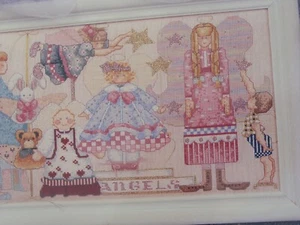 VTG 1995 Alma Lynne Designs Angel Collector ALX-126 Cross Stitch Pattern Chart - Picture 1 of 6
