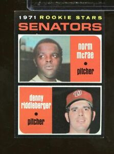 1971 Topps Baseball #93 '71 Rookie Stars WASHINGTON SENATORS McRae EXMT ~GT10