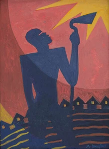 Aaron Douglas : The Toiler : 1935 : Archival Quality Art Print - Picture 1 of 1