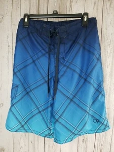 OP Badehose Herren Größe S (28/30) blau Farben diagonales Design 3 Taschen gefüttert - Bild 1 von 21