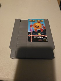Pac-Man Tengen Gray (Nintendo Entertainment System NES, 1990) Tested & Works