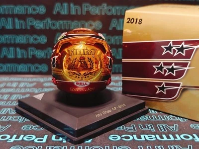 RARE Spark 1/5 helmet Lewis Hamilton Abu Dhabi GP 2018 Edition limited numeroté - Bild 1 von 4