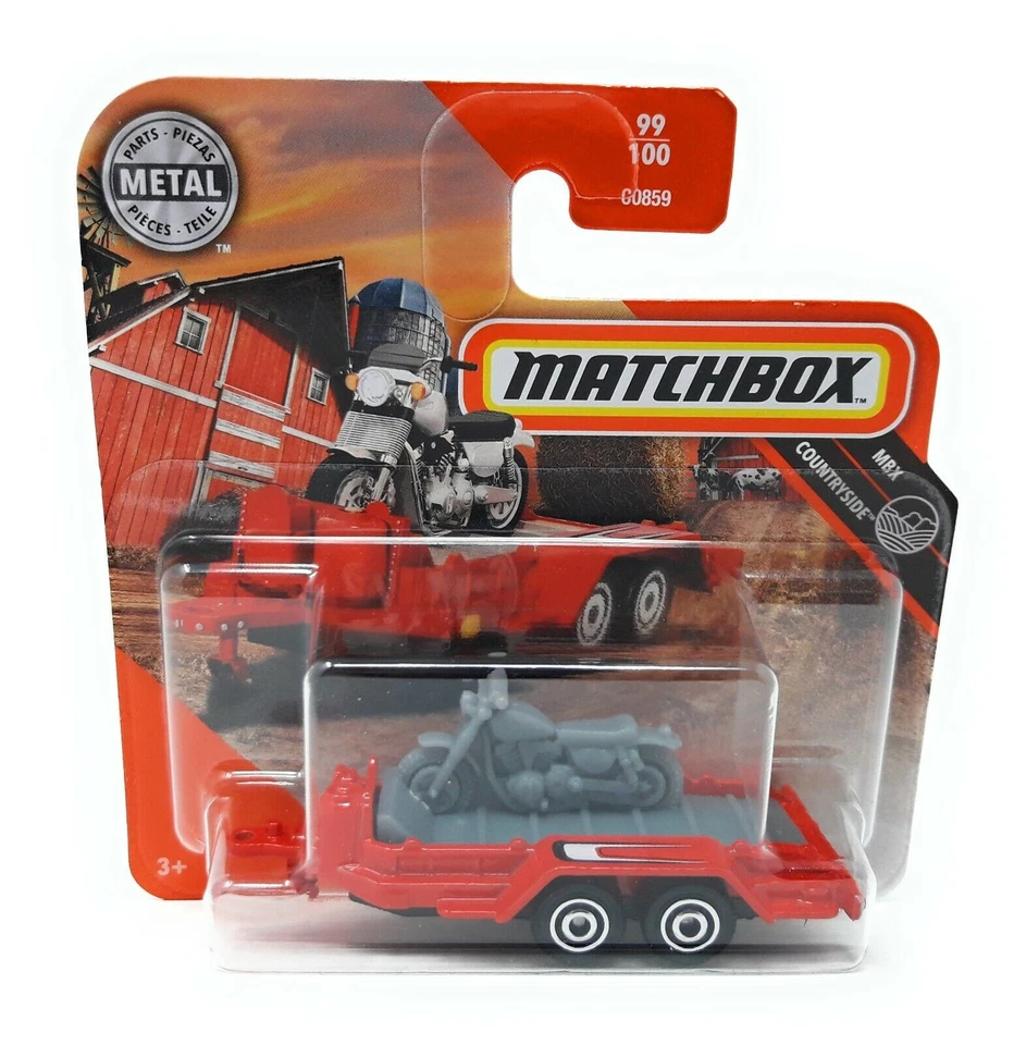 Matchbox MBX Superfast 2020 No 99 Motorcycle Trailer Street Bike Short Blister - Bild 1 von 1