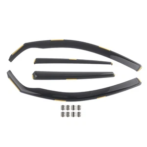 Side Wind  Deflectors For BMW 1 Series F20 11-19 In-Channel 4pc Smoke - Picture 1 of 12