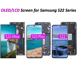 Lote de repuesto de pantalla LCD + digitalizador táctil para Samsung Galaxy S22 Ultra/S22+/S22 - Imagen 1 de 36