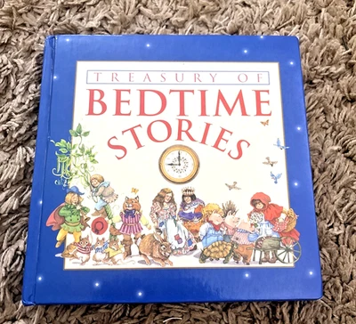 Treasury of Bedtime Stories Padded HC 1995 Pub.  Intl Fairy Tales Kids 9X9" Foto 1 de 4