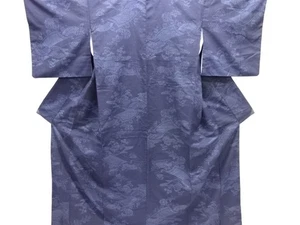 53791# JAPANESE KIMONO / MAWATA YUKI TSUMUGI - Picture 1 of 1