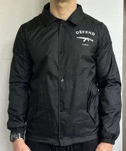 Defend Paris Mantel Herren Jacke Schwarz Größe M - Bild 1 von 8