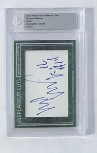 2013 Presseausweis Michael Madsen handsignierte Karte 6/9 Kill Bill Aufschrift - Bild 1 von 4