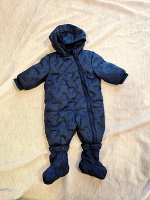 S. Oliver Baby Winter Overall Gr 62 -66 Dunkelblau Warm Kapuze Neu - Bild 1 von 4