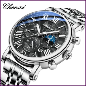 Cadran 44mm Montres Homme Haute Qualité CHENXI Sport Chronographe Date - Photo 1/26