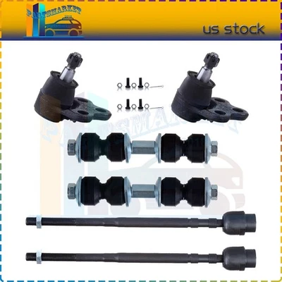 Brand New 6PCs Front Inner Tie Rod Lower Ball Joints For 2005-2007 Saturn Relay - Image 1 of 4