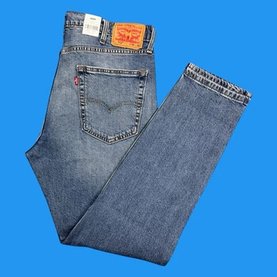 Levi’s 512 Jeans Mens Size 38x30 Slim Fit Tapered  Stretch Medium Blue Denim - Image 1 of 4