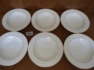 6 x 23 cm Soup Bowls Royal Doulton St. Andrews SIGNATURE GOLD - Picture 1 of 6