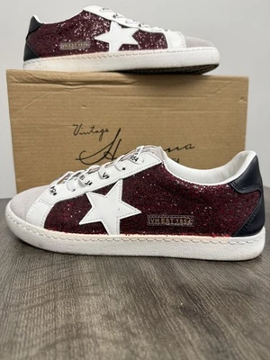 VINTAGE HAVANA Women’s Fashion Sneakers Legend AM Red Grey White 8 - Image 1 of 4