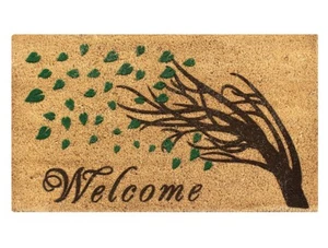 A1HC Natural Coir Door Mat for Front Door, 18x30, Anti-Shed Treated Durable D... - Picture 1 of 6