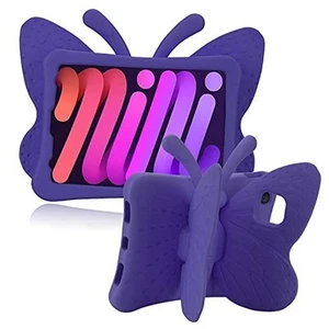 JGY iPad Mini 6 7 A17 Pro 8.3 2024 Pretty Butterfly Case for Kids Girl Light - Picture 1 of 8