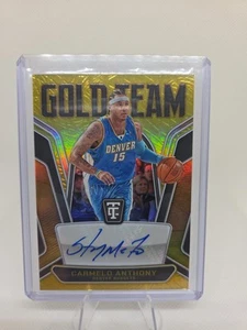 2024-25 Totally Certified Gold Team Carmelo Anthony GOLD Auto 7/10 RARE SSP Nugs - Picture 1 of 2