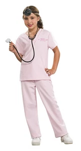 VETERINARIAN VET ANIMAL DOCTOR CHILD HALLOWEEN COSTUME GIRLS SIZE MEDIUM 8-10 - Picture 1 of 1