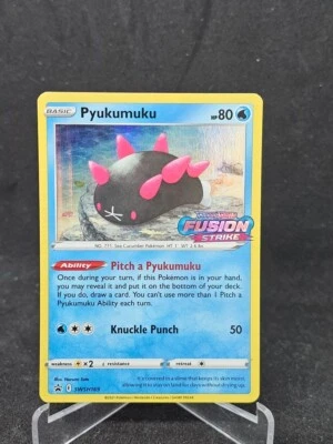 Pokemon Card Pyukumuku SWSH169 Sword & Shield Black Star Promo Holo - Image 1 of 2