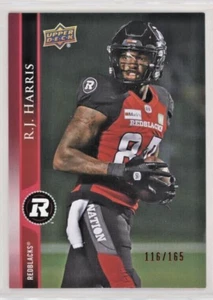2021 Upper Deck CFL Red Parallel #61 R.J. Harris /165 - 🔴⚫️ Ottawa REDBLACKS - Bild 1 von 2