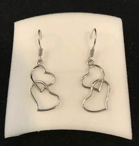 New in Box 925 Sterling Silver Heart Earrings - Bild 1 von 4