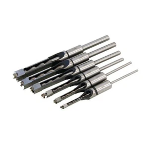 JUEGO DE BROCAS SINFÍN CUADRADO MADERA 6 PIEZAS CORTADOR DE AGUJEROS DE MORTAJA PARA CARPINTERÍA 6 8 10 12 14 16 - Imagen 1 de 2