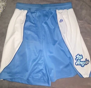 VINTAGE MAJESTIC HARDWOOD CLASSIC LOS ANGELES LAKERS BASKETBALL SHORTS SIZE 2XL - Picture 1 of 9
