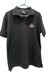 Guinness offizielle Ware SCHWARZ Herren Gr. M Golf kurzärmeliges Poloshirt - Bild 1 von 8