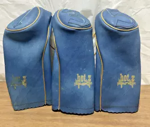 Fundas para cabeza de club de golf vintage Hot Z ~ azul (3) cuero suave McGregor - Imagen 1 de 4