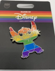 LGBTQ PRIDE MONTH Disney Parks Rainbow Collection Stitch TRADING Pin New - Picture 1 of 7