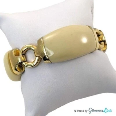 Brazalete de eslabones gruesos tono oro crema J.Crew Foto 1 de 4