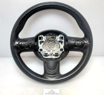 ✅ Volante deportivo 11-16 OEM Mini Cooper R60 R61 cuero negro con botones Foto 1 de 4