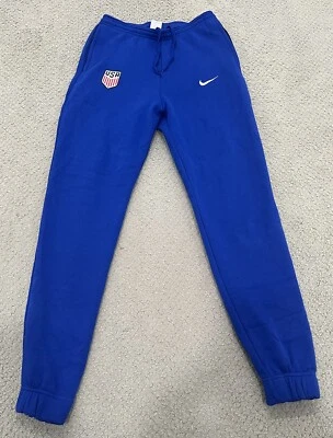 Men’s Nike Team USA Soccer Fleece Sweatpants Blue Size Medium USMNT M - Image 1 of 4