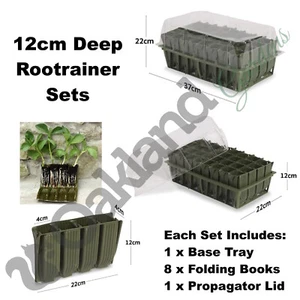 Haxnicks Deep Rootrainer Sets Root Trainer Books Cells Plug Plant Seed Tray - Picture 1 of 7